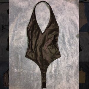 Leather One Piece Blouse